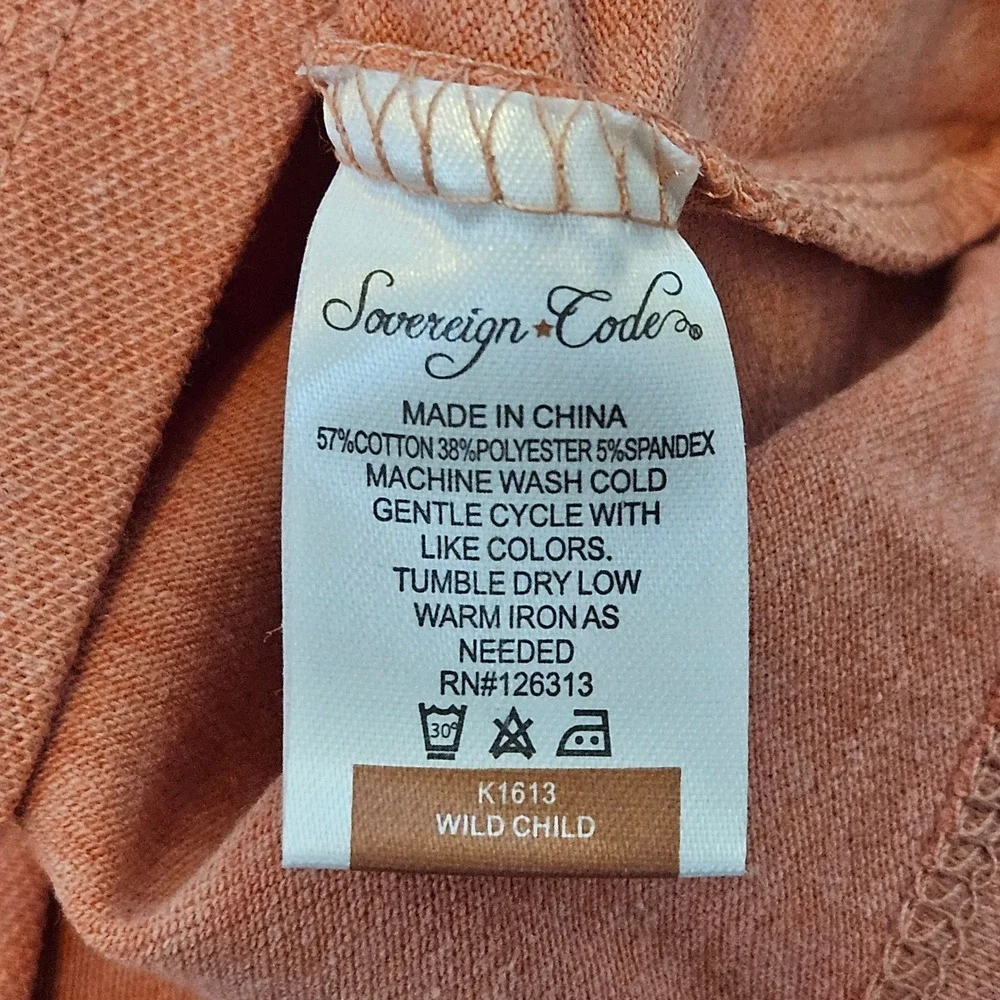 Sovereign Code Graphic T-Shirt Kid Size 5 Coral NEW Snappy Crab Beach Tee Summer